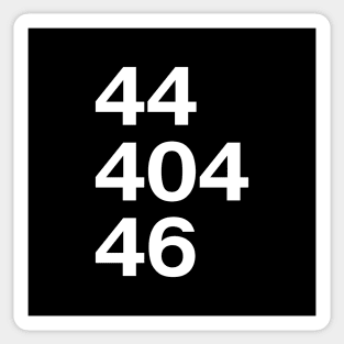 44 - 404 - 46. Sticker